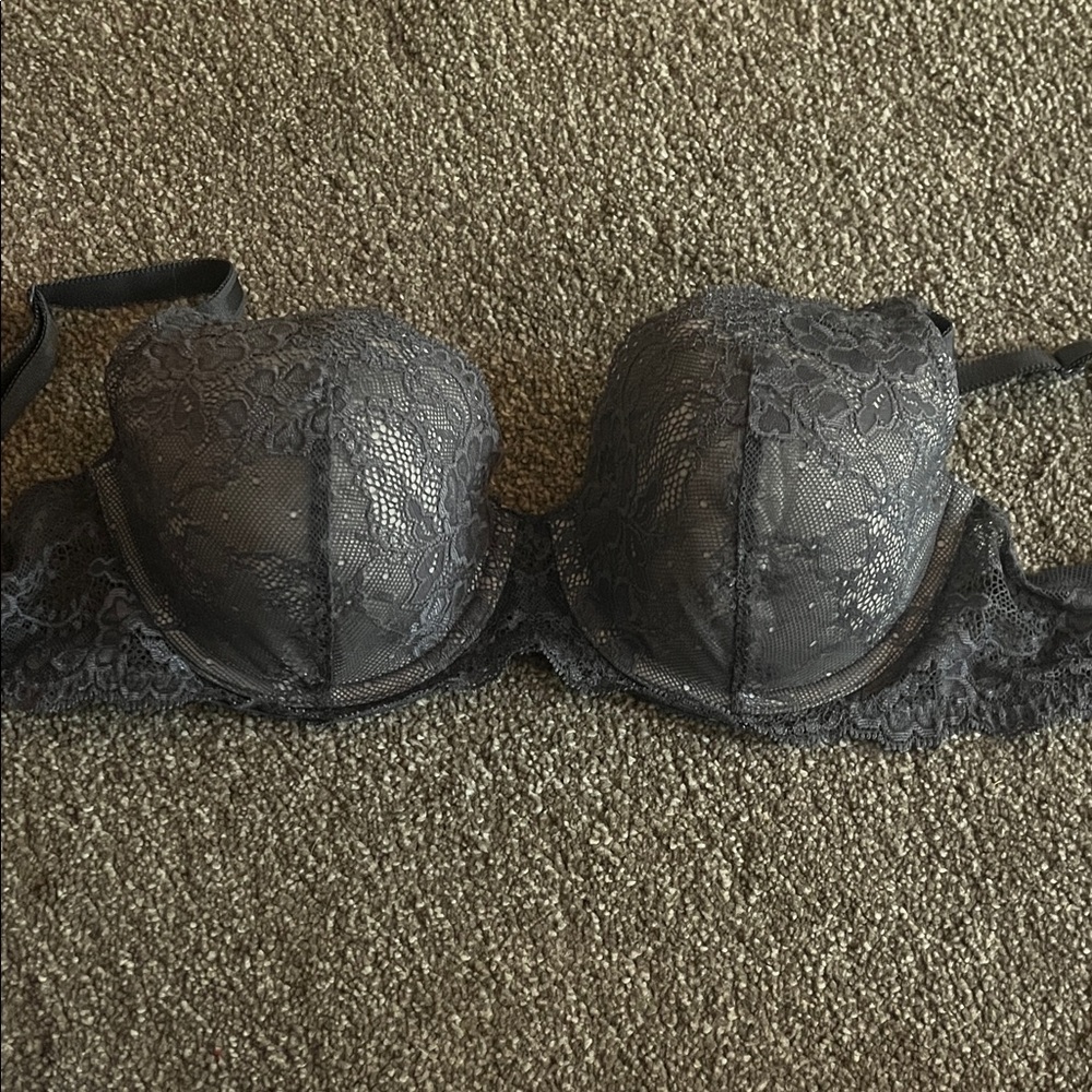 Victoria's Secret Charcoal Lace Bra